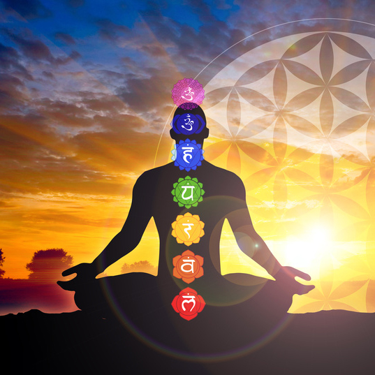 Chakra, Meditation, Yoga, Blume des Lebens