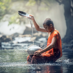 buddha, Kraft, Quelle, Meditation, Wasser, Energie